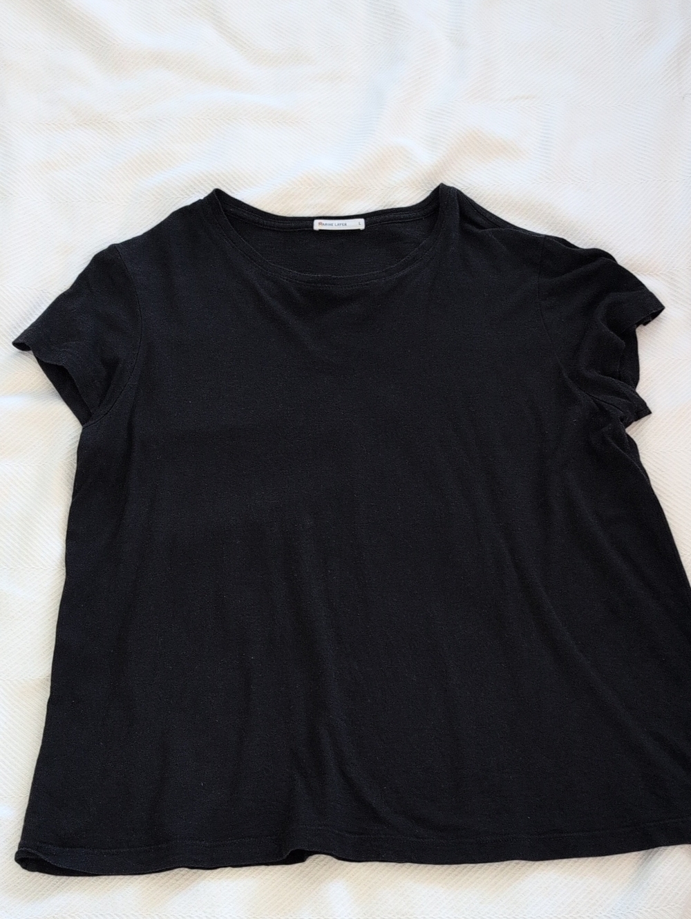 Marine Layer Swing Crew, Black, Women's Large
